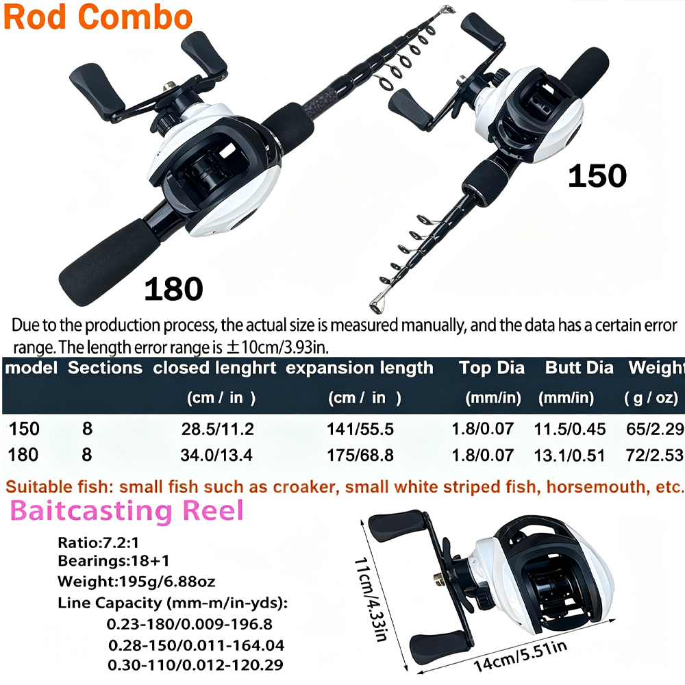 1.5/1.8m SuperLight65g Telesco - Fishing Rod Combo review and price